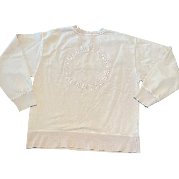 TALENTLESS Sweatshirt Embroidered Circle Logo Unisex   S/M Lilac - Picture 2 of 8